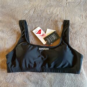 Black Medium Support Sports Bra
